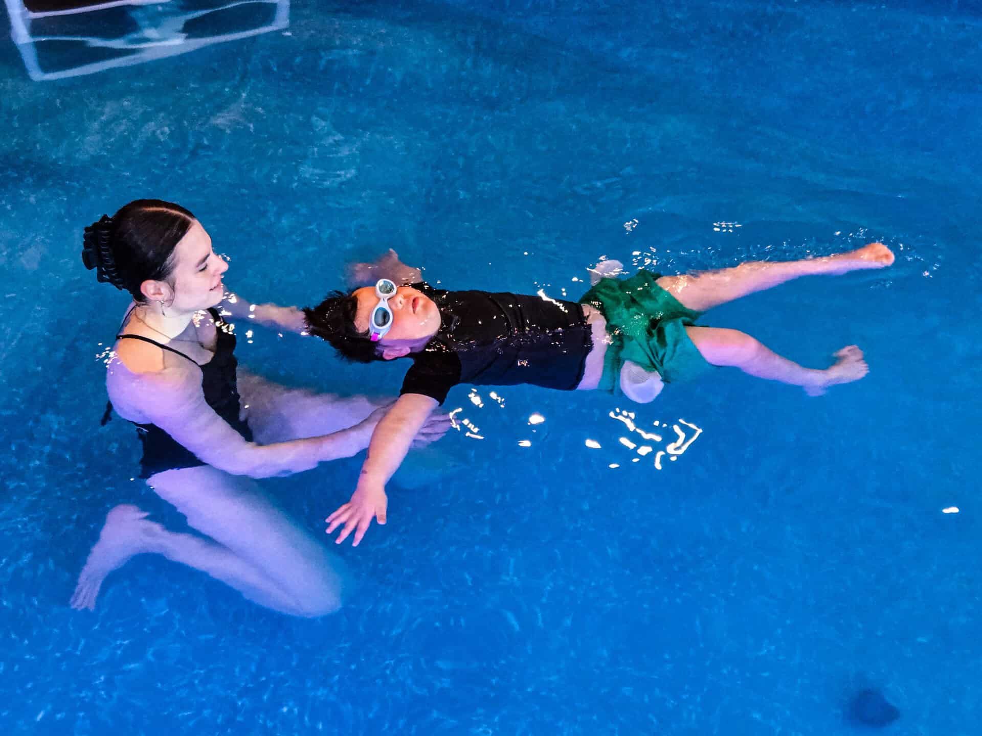 Child learning water safety in Laurel Montana | Barracuda Swim Club
